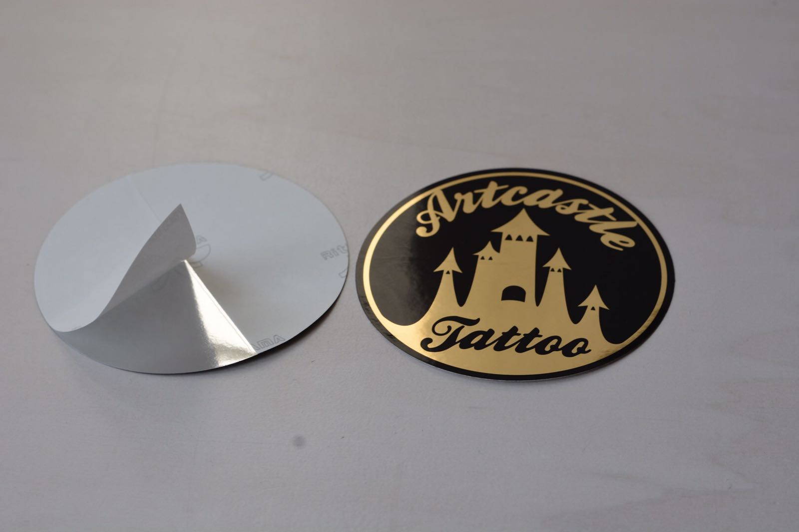 Goudfolie stickers