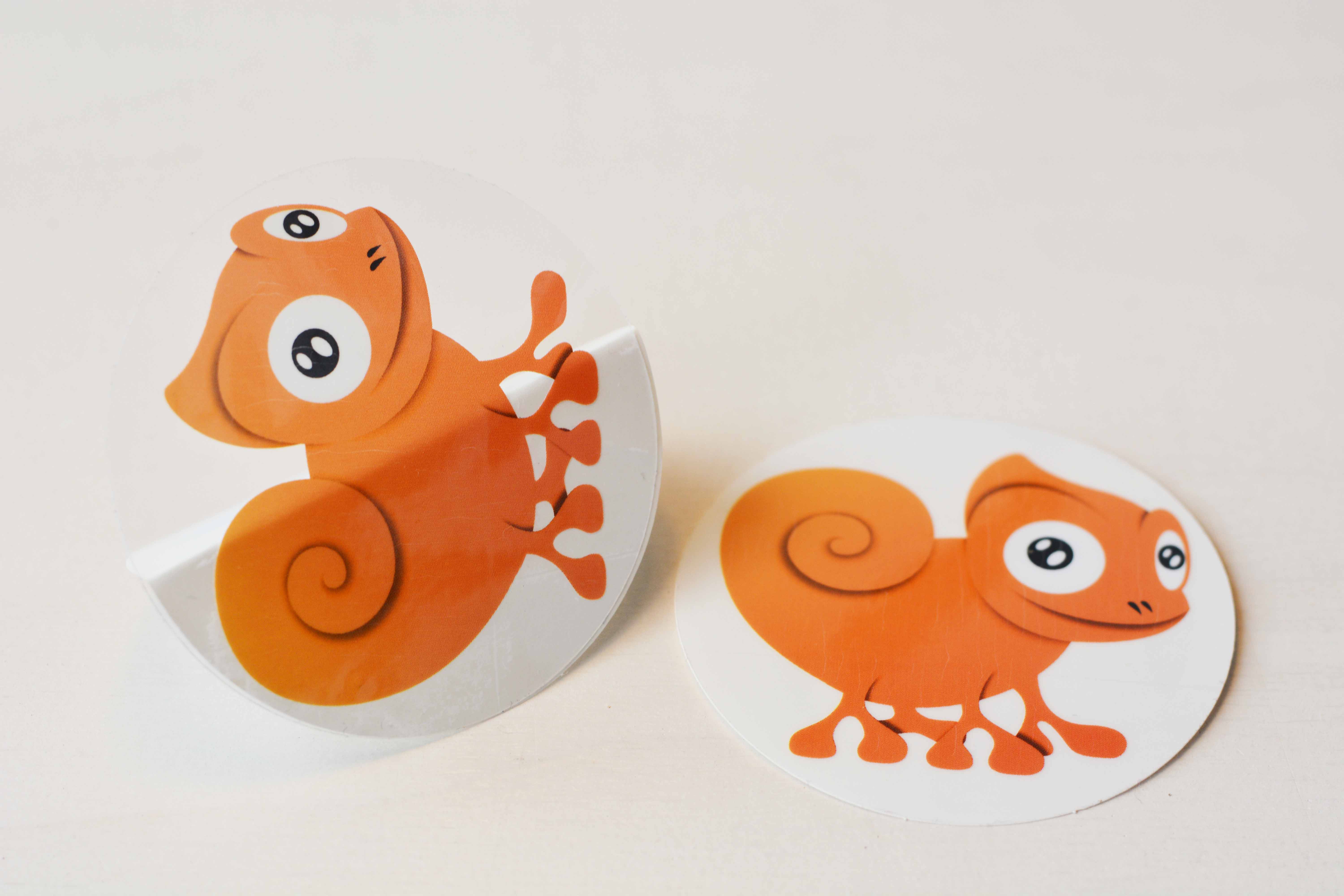 Doorzichtige stickers